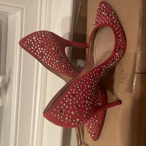 Red studded heels Jean michel cazabat 38